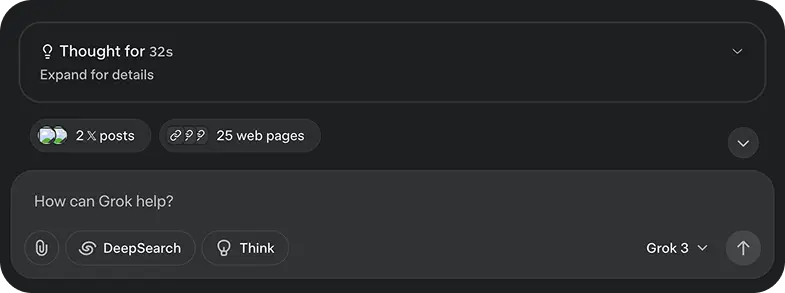 Grok 3 Think Grok 3 think